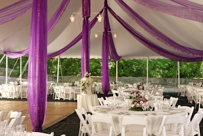 Outdoor wedding tent