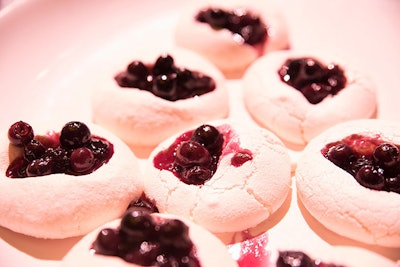 Australia served Pavlovas—white meringue topped with berries—for dessert, a dish named for 1920s Russian ballet dancer Anna Pavlova after one of her ballet tours in the region.