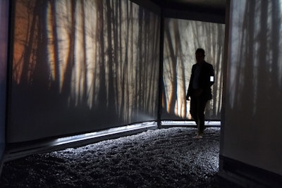 A three-day activation invited visitors to walk barefoot through a tactile labyrinth and create their own audiovisual experience.