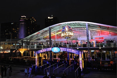 The brand built a 45,000-square-foot temporary venue, known as the Bud Light District, for this year’s N.B.A. All-Star weekend in New Orleans.