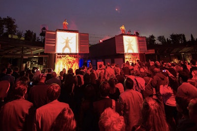 On the opening night of the conference, Cirque du Soleil performed a show called 'The Creative Spark.'