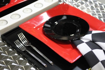 A Raceway place setting