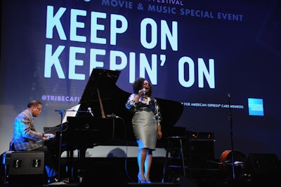 A post-screening party for the Tribeca Film Festival’s Keep On Keepin’ On premiere treated card members to a live performance by pianist Herbie Hancock and jazz singer Dianne Reeves.