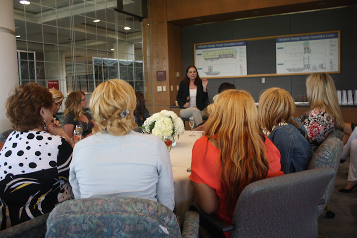 For one of the 'Beautiful Experiences,' hair color expert Beth Minardi hosted a private question-and-answer session that included gift bags and champagne and strawberries for the 10 attendees.