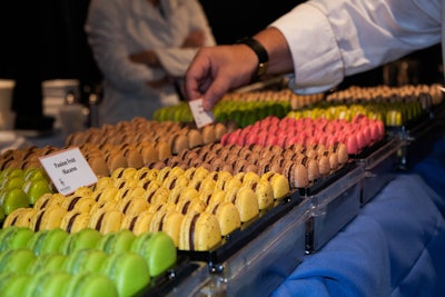 François Payard offered an assortment of bright, summery macarons to guests.