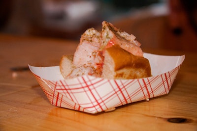 Luke Holden and Ben Conniff of Luke's Lobster supplied their crowd-pleasing Maine lobster rolls.