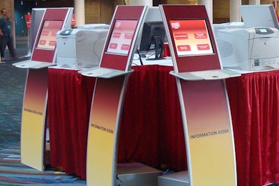 Enhance your event with the extensive selection of interactive kiosks.
