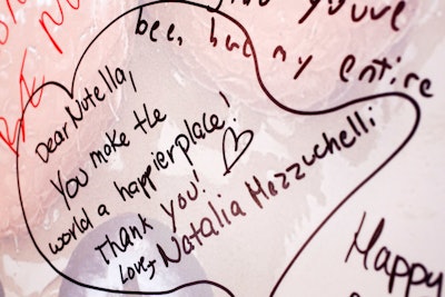 Visitors to the pop-up shared their favorite Nutella memories on a customized photo backdrop.