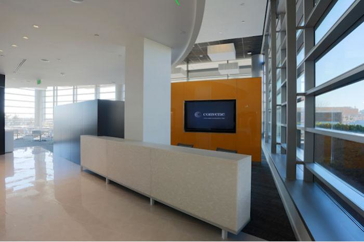 Reception area and check-in desk