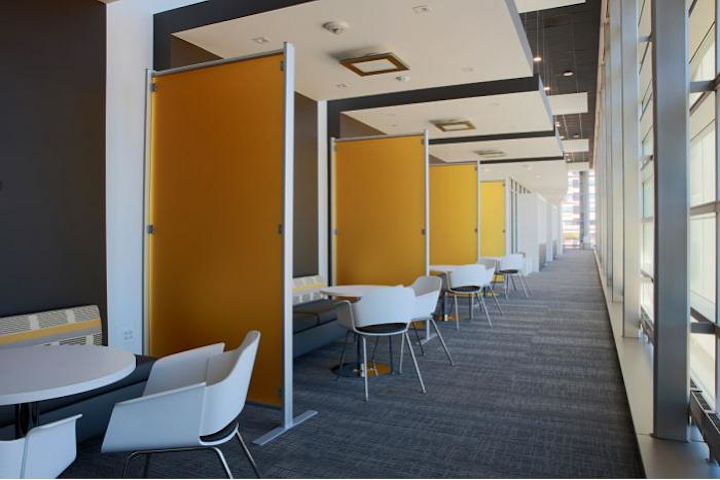 Community areas flex to support activities that happen before, in-between, and after your program.