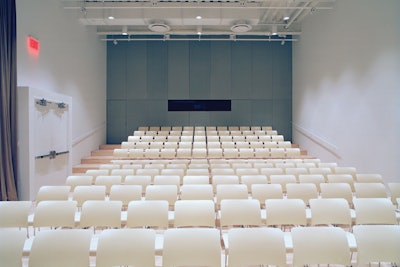 Theater view from the stage - chairs can be removed or rearranged