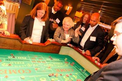 Gaming & tables for casino themed events
