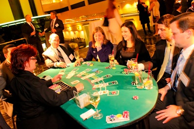 Gaming & tables for casino themed events