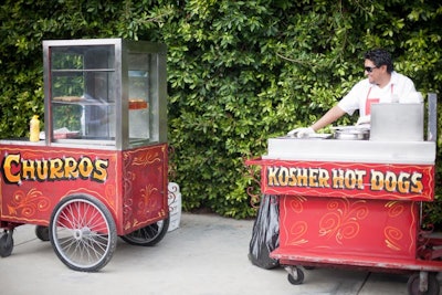 Churros and kosher hot dogs