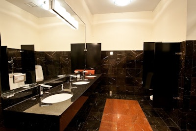 Modern, accessible mens restroom