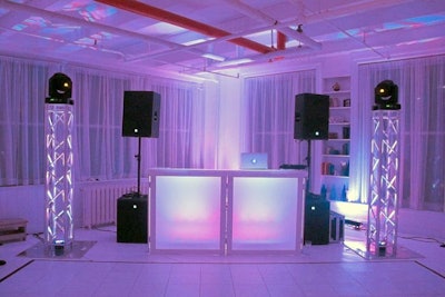 Sample DJ sound & lighting set up