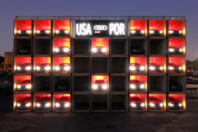 Audi's World Cup Scoreboard in New York