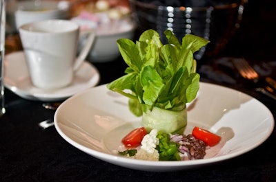 Deconstructed Greek salad bouquet