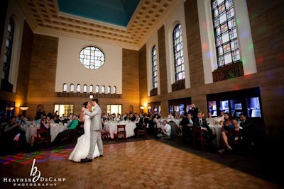 Wedding reception at Donovan Reading Room