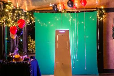 LA Pix Photo Booth Green Screen Set Up - Corporate New Years Party