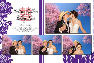 Wedding Green Screen Photo Booth Rental - Custom Background Choices - Cherry Tree