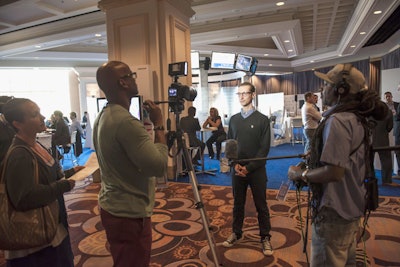 Consider employing a video crew to travel around your event and record interviews with attendees, exhibitors, and sponsors that can be shown both during the event and in the months afterward.