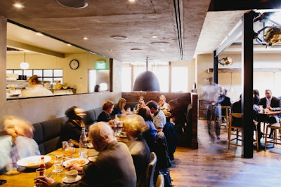 Lure’s open kitchen and semi-private dining room