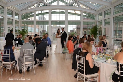 Wedding reception at Palm Court