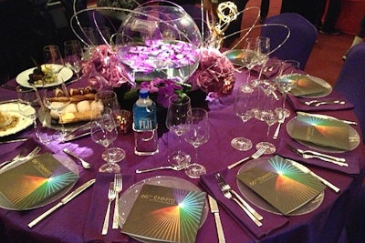 A purple hue will dominate the Winners' Circle of the Governors Ball.