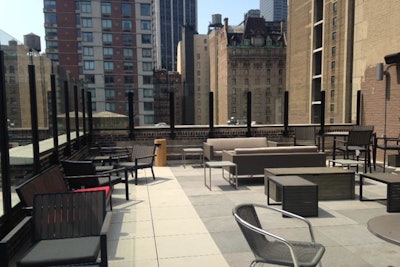 Experience our beautiful rooftop with spectacular views of Midtown Manhattan.