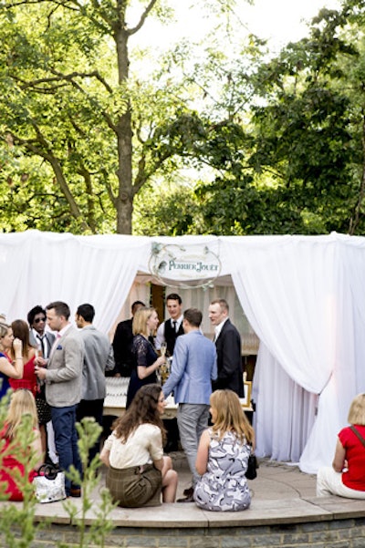 Each section of the party was designed around a specific Pernod Ricard UK brand, such as the Perrier-Jouët Enchanted Garden.