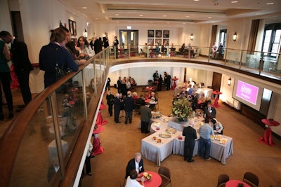 Networking reception at Regents Hall
