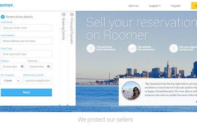 Roomer is an online marketplace for buyers and sellers of hotel rooms.
