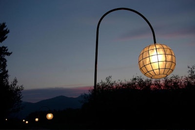 Path Collection - Copper Hook Pacific lighting the path for wedding guests in Napa Valley, California