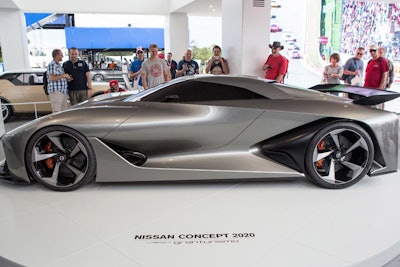 At the Goodwood Festival of Speed in England, Nissan unveiled a real version of its virtual concept 2020 Vision Gran Turismo vehicle.