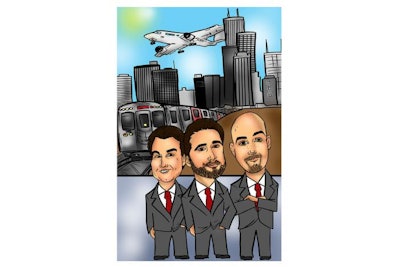 Corporate group caricature
