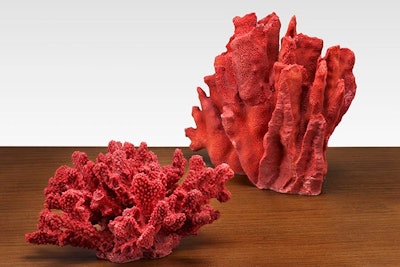 Faux red coral