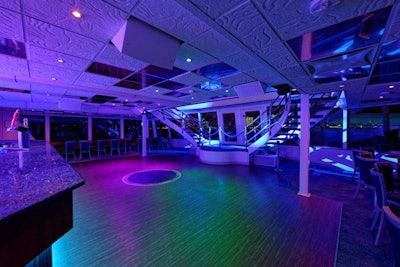 Take to the dance floor on the bottom deck of Infinity’s aft.