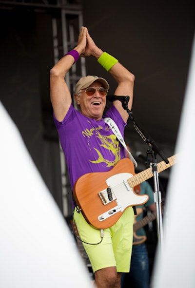 Jimmy Buffett revised the lyrics to his song 'Fins' in order to promote Shark Week during a live concert.