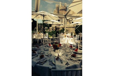 Glass Pavilion banquet set up