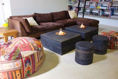 The Washbow lounge set up