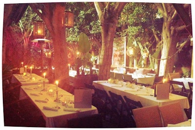Private event for 100 guests in the Hidden Garden