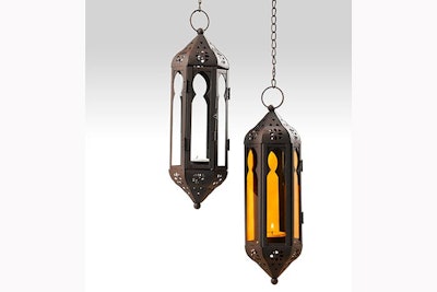 Hanging antique lanterns
