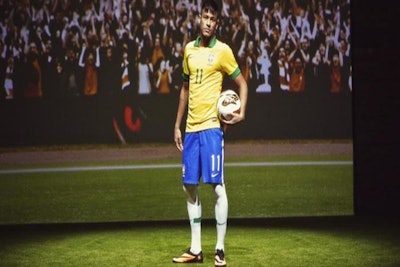 Neymar unveils the new Hypervenom shoe in Rio de Janeiro, Brazil
