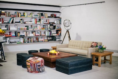 The Washbow lounge set up by Tammy Horton