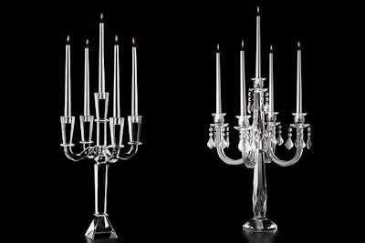 Crystal candelabras