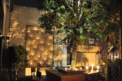The front patio is ideal for small groups.