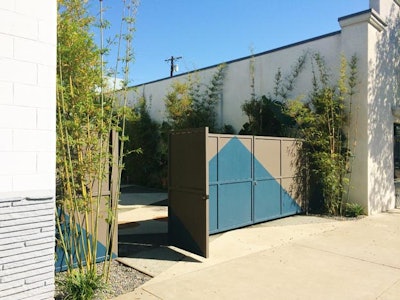 The Washbow courtyard gate