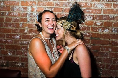 Speakeasy themed party goers at Urban Daddy's Twenties Throwback Party