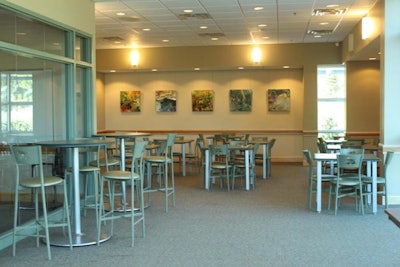 The Academic Center Learning Commons is often used for cocktail receptions and fundraisers.